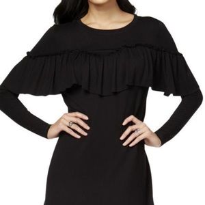 NWT Kensie ~ Casual Ruffled Sweatshirt Dress 🖤